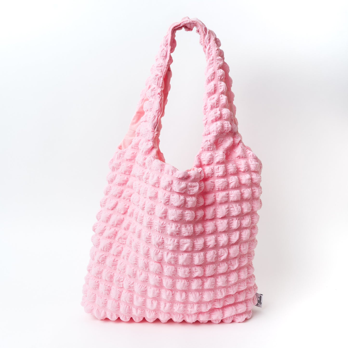Pink Water Bottle Pocket Tote Bag